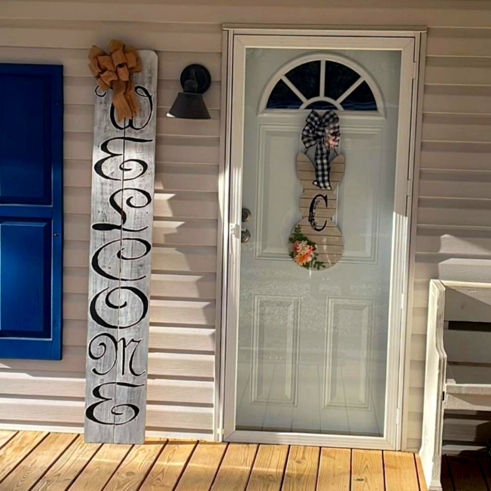 6ft tall porch leaner sign